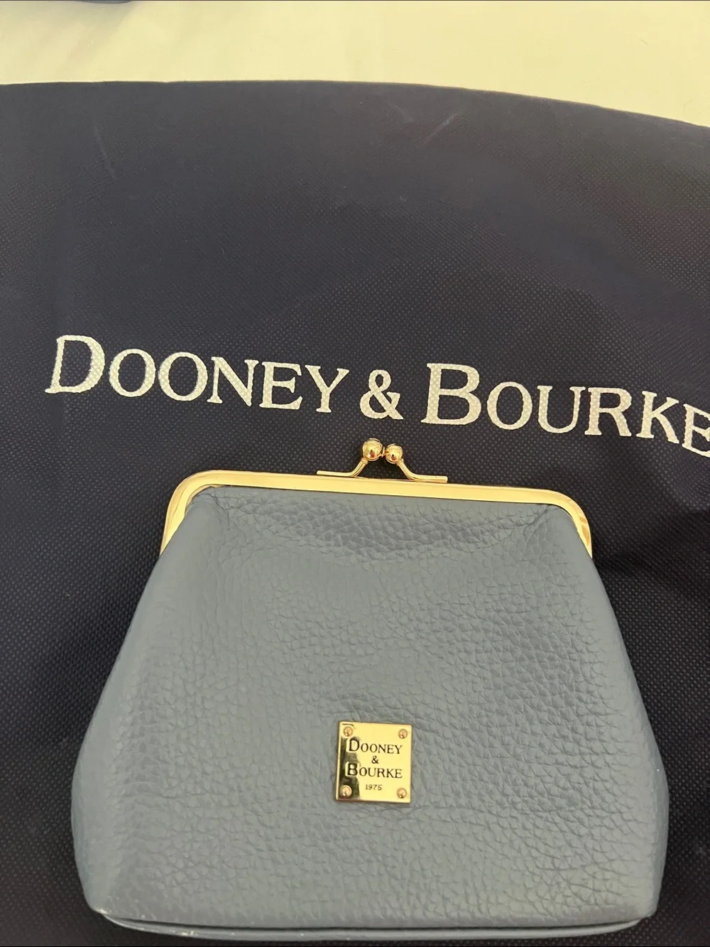 Dooney & Burke Belvedere Logo Lock Shoulder Bag with Kisslock Wallet